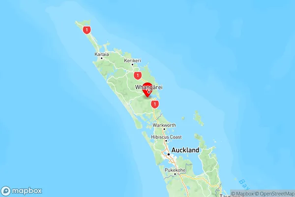 Mangapai and Surrounds, Northland Region Map