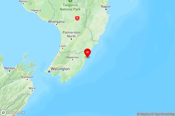 Castlepoint, Wellington Region Map