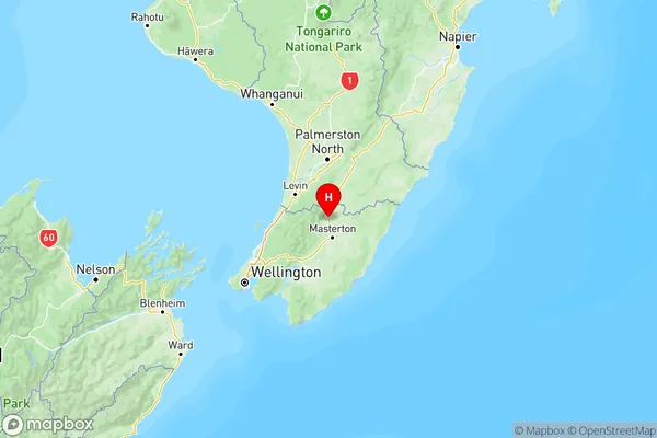 Kiriwhakapapa, Wellington Region Map