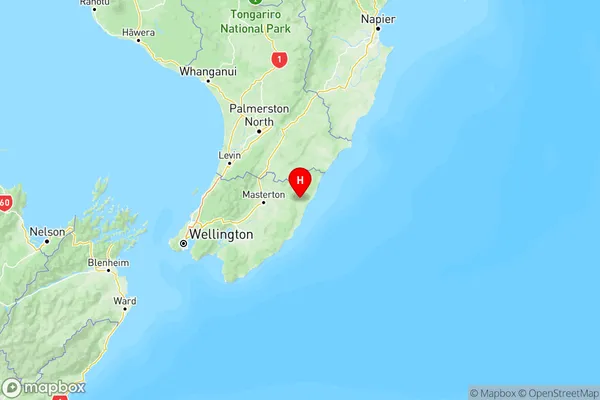 Mangapakeha, Wellington Region Map