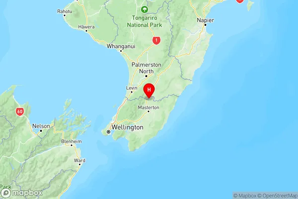 Mauriceville, Wellington Region Map