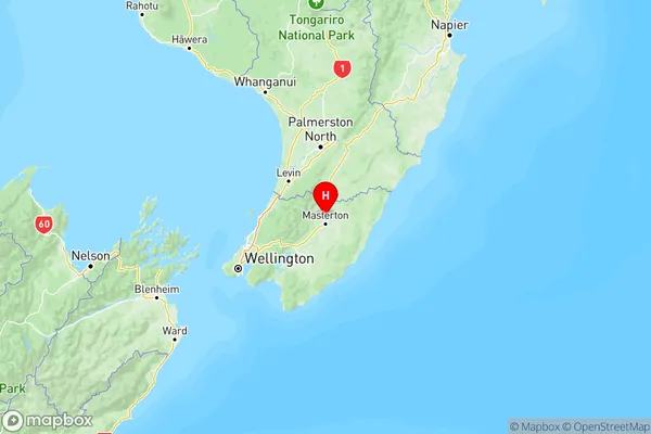 Opaki, Wellington Region Map