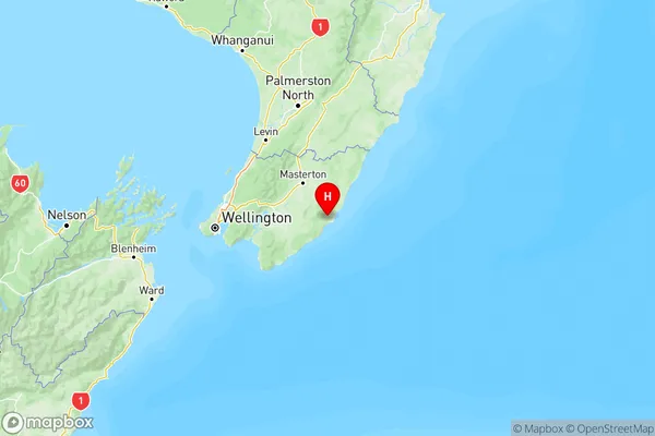 Riversdale Beach, Wellington Region Map