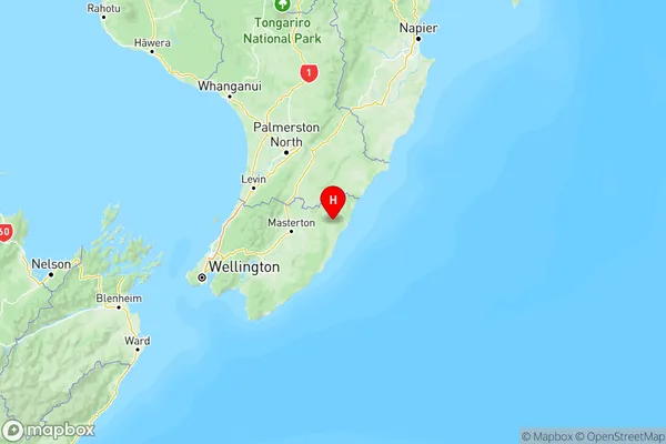 Tinui, Wellington Region Map