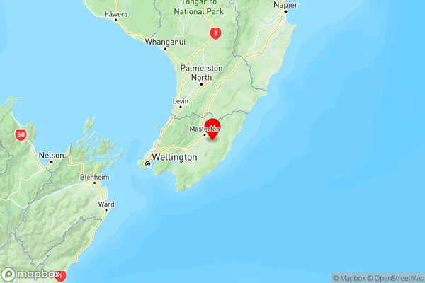 Wainuioru, Wellington Region Map