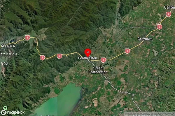 Featherston, Wellington Satellite Map