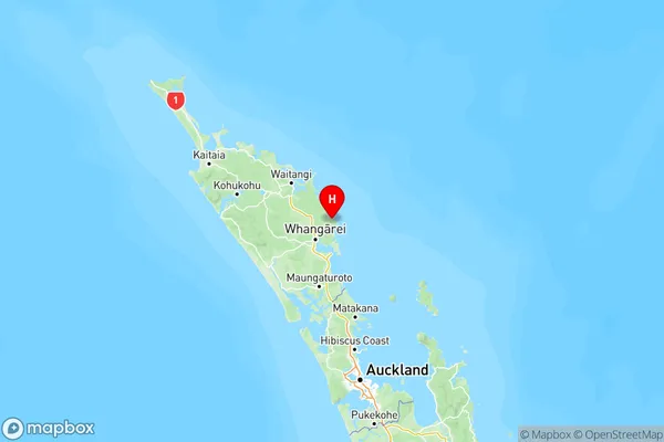 Matapouri, Northland Region Map