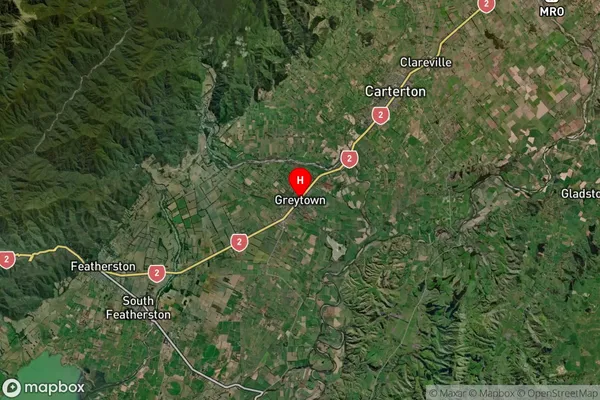 Greytown, Wellington Satellite Map