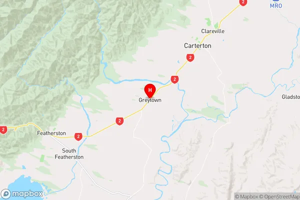 Greytown, Wellington Region Map