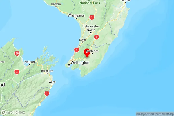 Greytown, Wellington Region Map