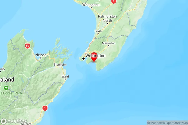 Lake Ferry, Wellington Region Map