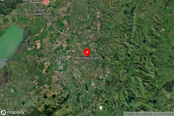 Martinborough, Wellington Satellite Map