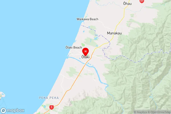 Otaki, Wellington Region Map