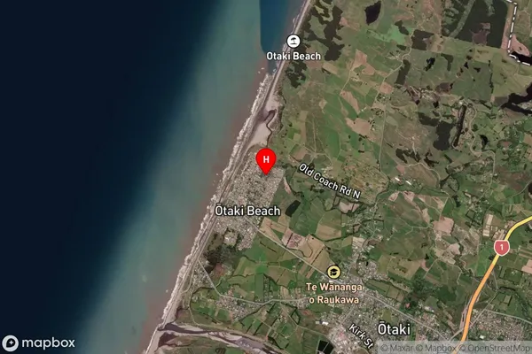 Otaki Beach, Wellington Satellite Map