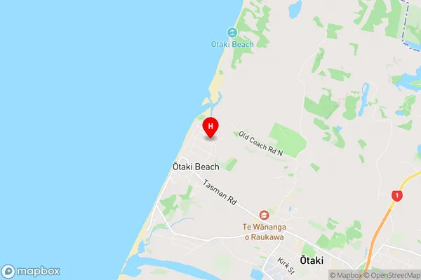 Otaki Beach, Wellington Region Map