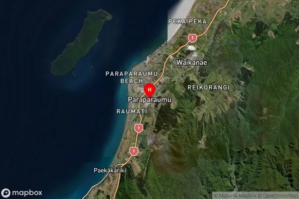 Paraparaumu, Wellington Satellite Map