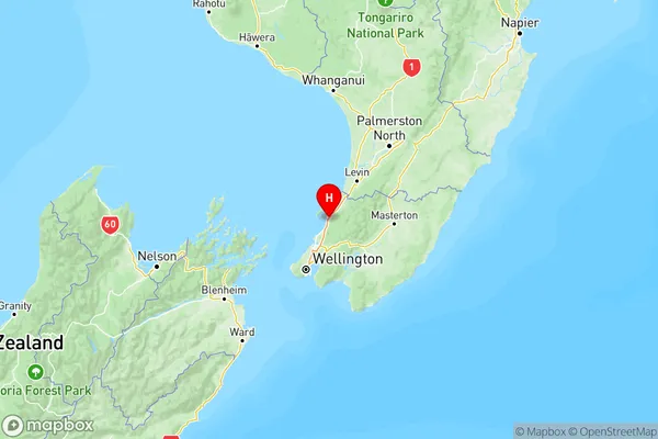 Paraparaumu, Wellington Region Map