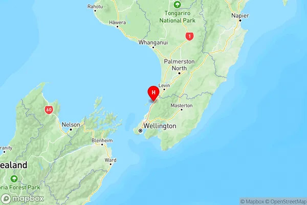 Peka Peka, Wellington Region Map