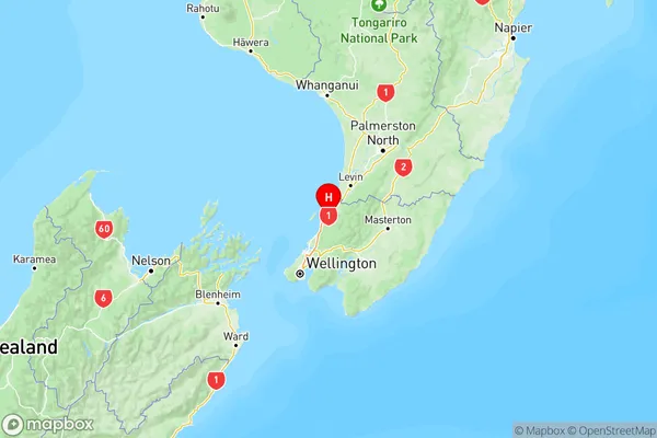 Waikanae, Wellington Region Map