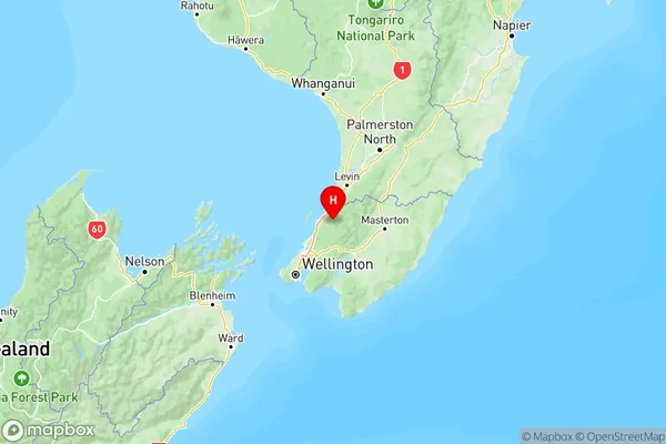 Kapiti Coast, Wellington Region Map