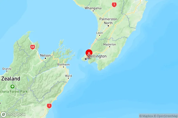 Eastbourne, Wellington Region Map