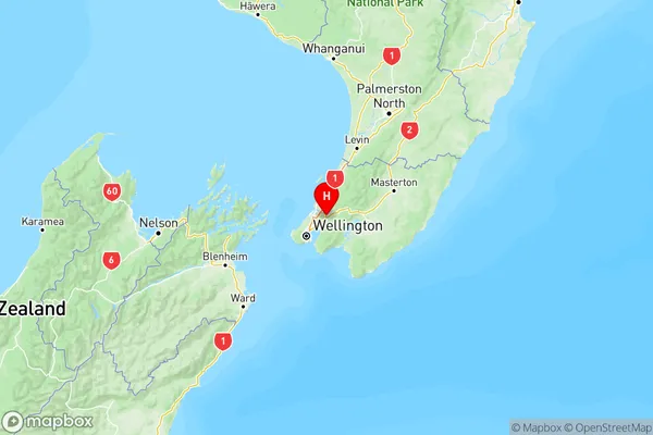 Haywards, Wellington Region Map