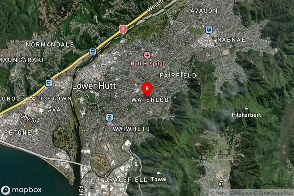 Lower Hutt, Wellington Satellite Map