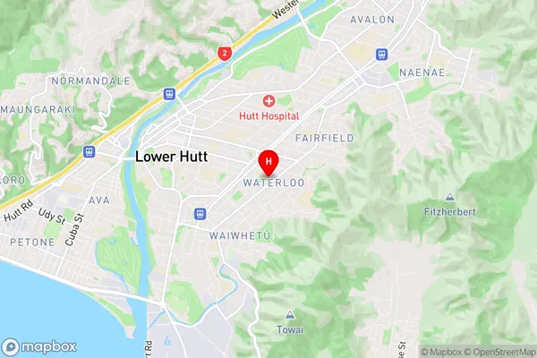 Lower Hutt, Wellington Region Map