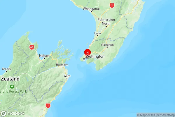 Mahina Bay, Wellington Region Map