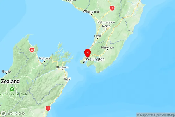 Tirohanga, Wellington Region Map