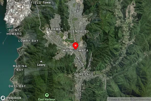 Wainuiomata, Wellington Satellite Map