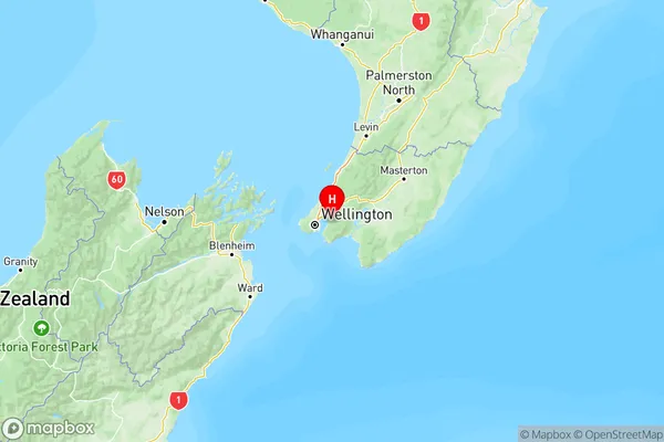 Wainuiomata, Wellington Region Map