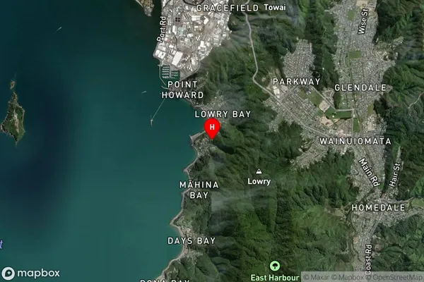 York Bay, Wellington Satellite Map