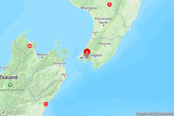 Lower Hutt, Wellington Region Map