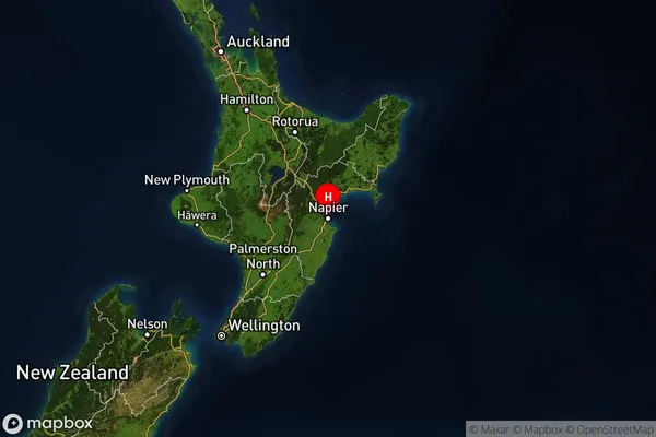 Hawke's Bay, Hawke's Bay Satellite Map