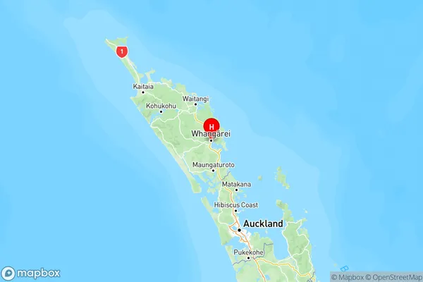 Okara, Northland Region Map