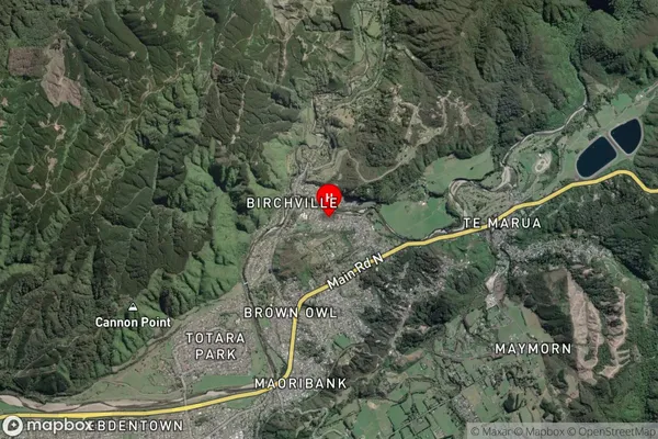 Birchville, Wellington Satellite Map