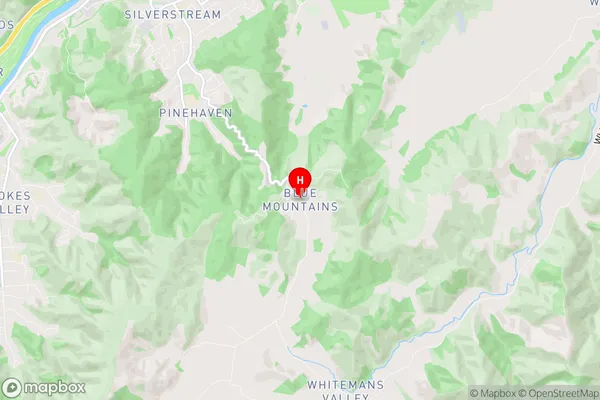 Blue Mountains, Wellington Region Map