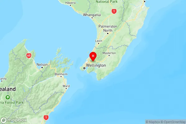 Clouston Park, Wellington Region Map