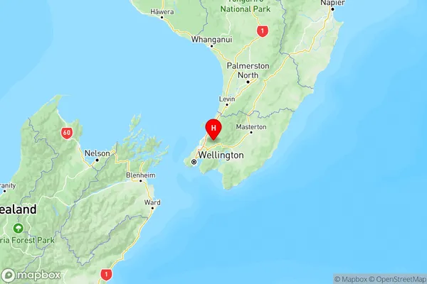 Craigs Flat, Wellington Region Map