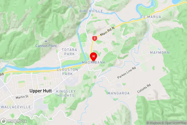 Maoribank, Wellington Region Map