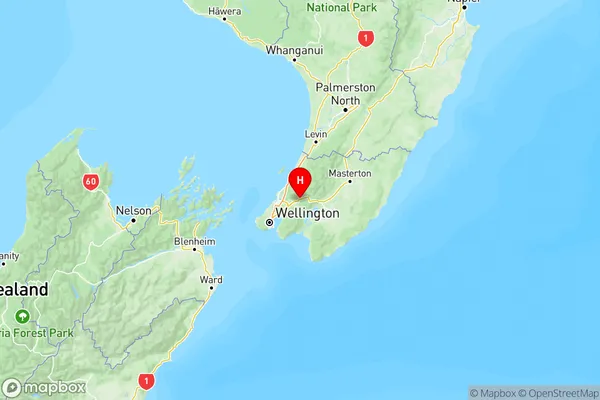 Mount Marua, Wellington Region Map