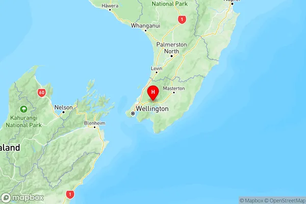 Rimutaka Hill, Wellington Region Map