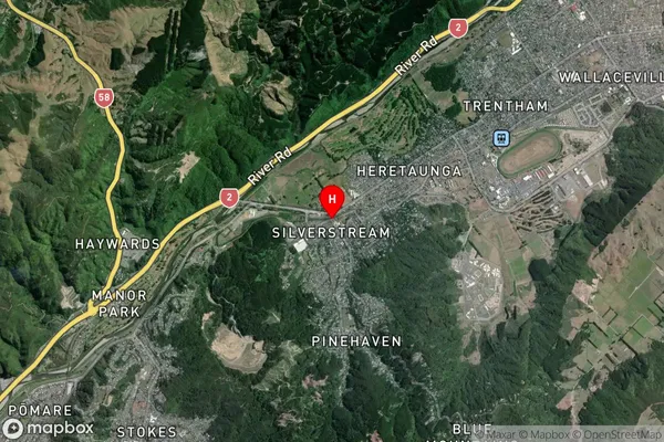 Silverstream, Wellington Satellite Map