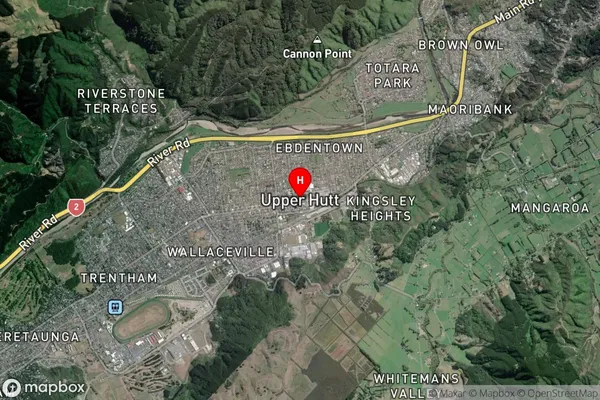 Upper Hutt, Wellington Satellite Map