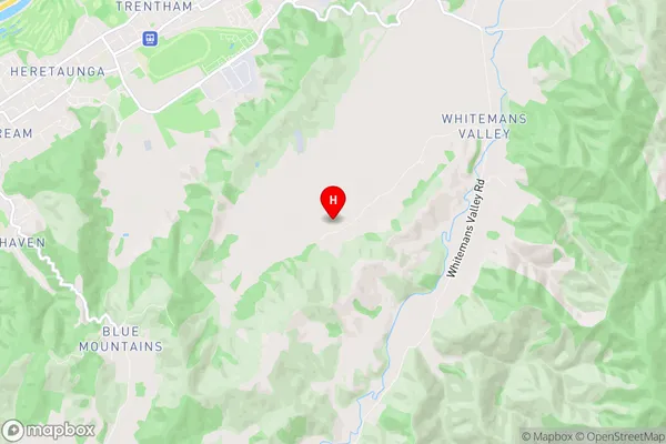 Whitemans Valley, Wellington Region Map