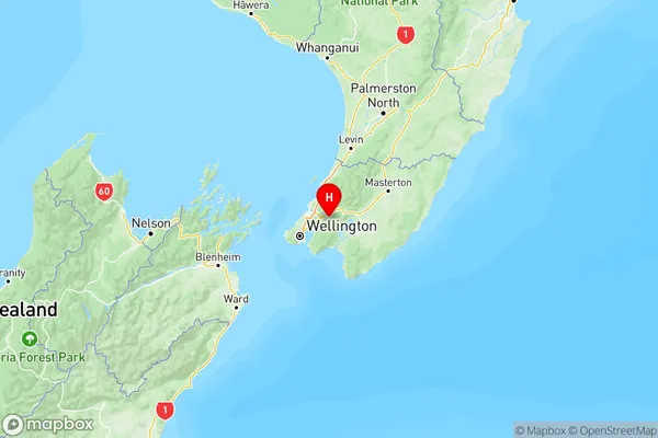 Whitemans Valley, Wellington Region Map