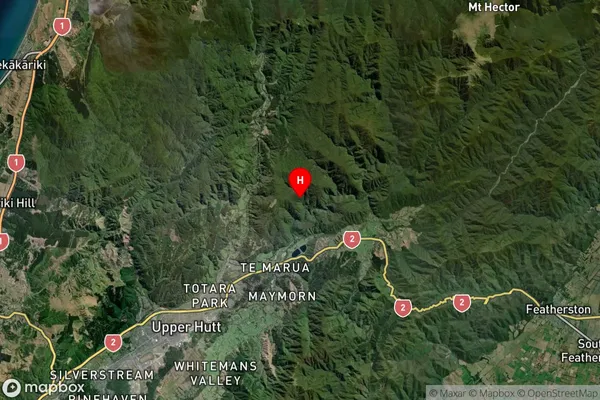 Upper Hutt, Wellington Satellite Map