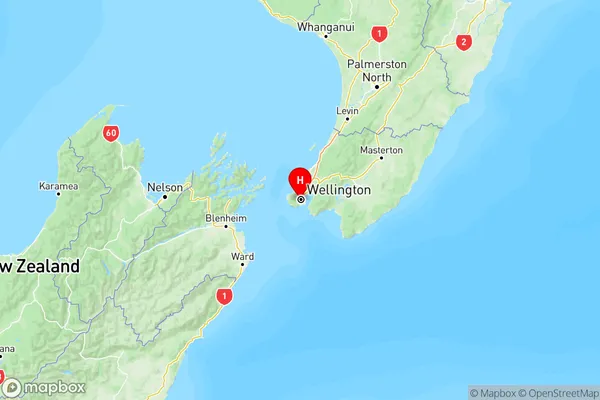 Aro Valley, Wellington Region Map