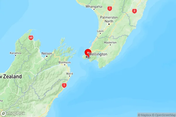 Breaker Bay, Wellington Region Map